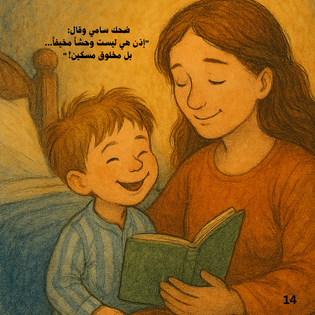 الوحش تحت السرير – قصة مصورة للأطفال