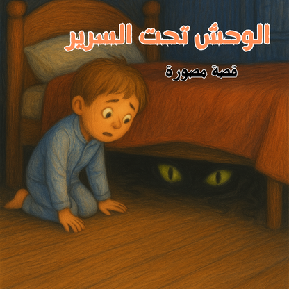 الوحش تحت السرير – قصة مصورة للأطفال