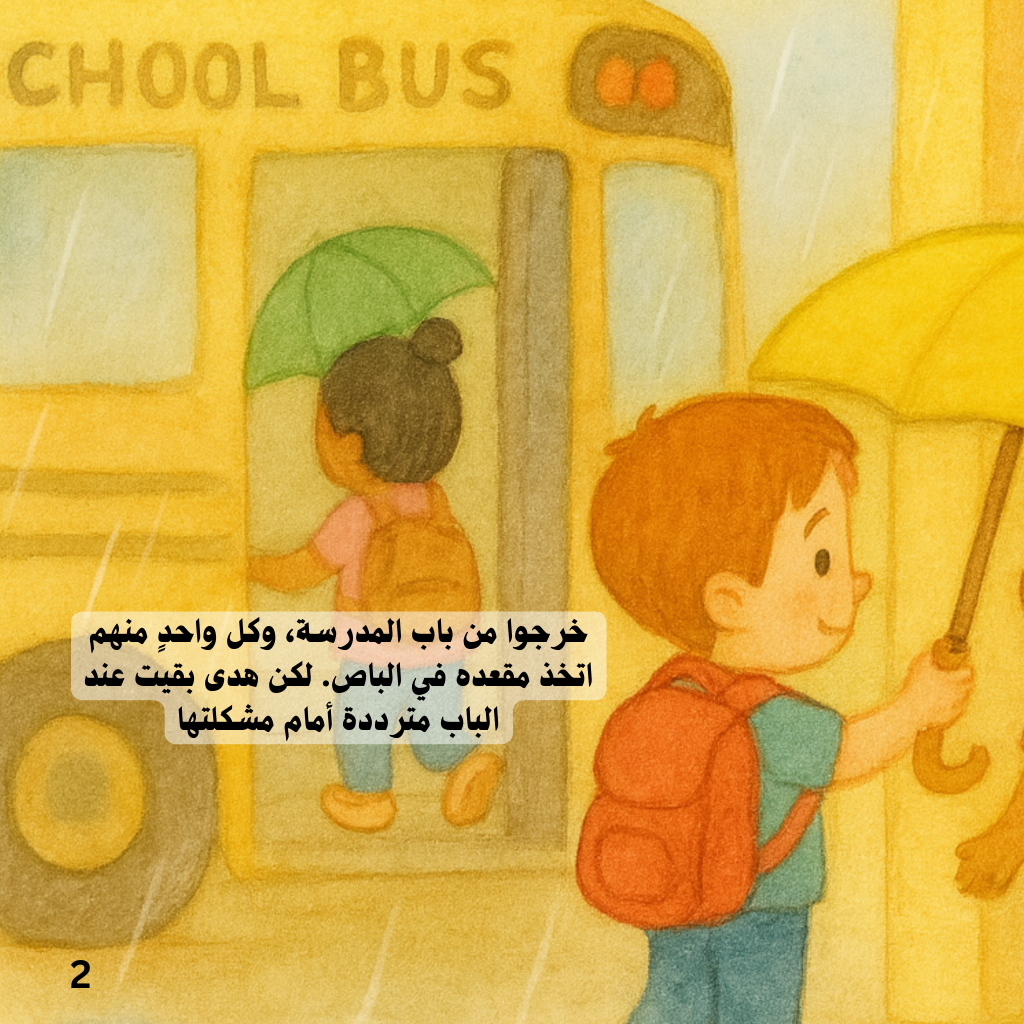 المظلة الصفراء – كتاب أطفال مصور من سلسلة أبطال صغار
