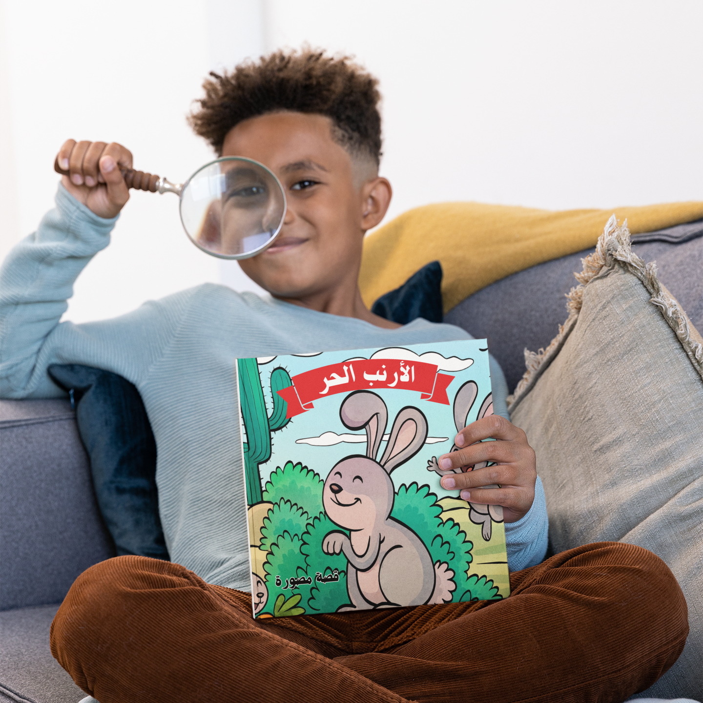 الأرنب الحر - قصة مصورة للأطفال