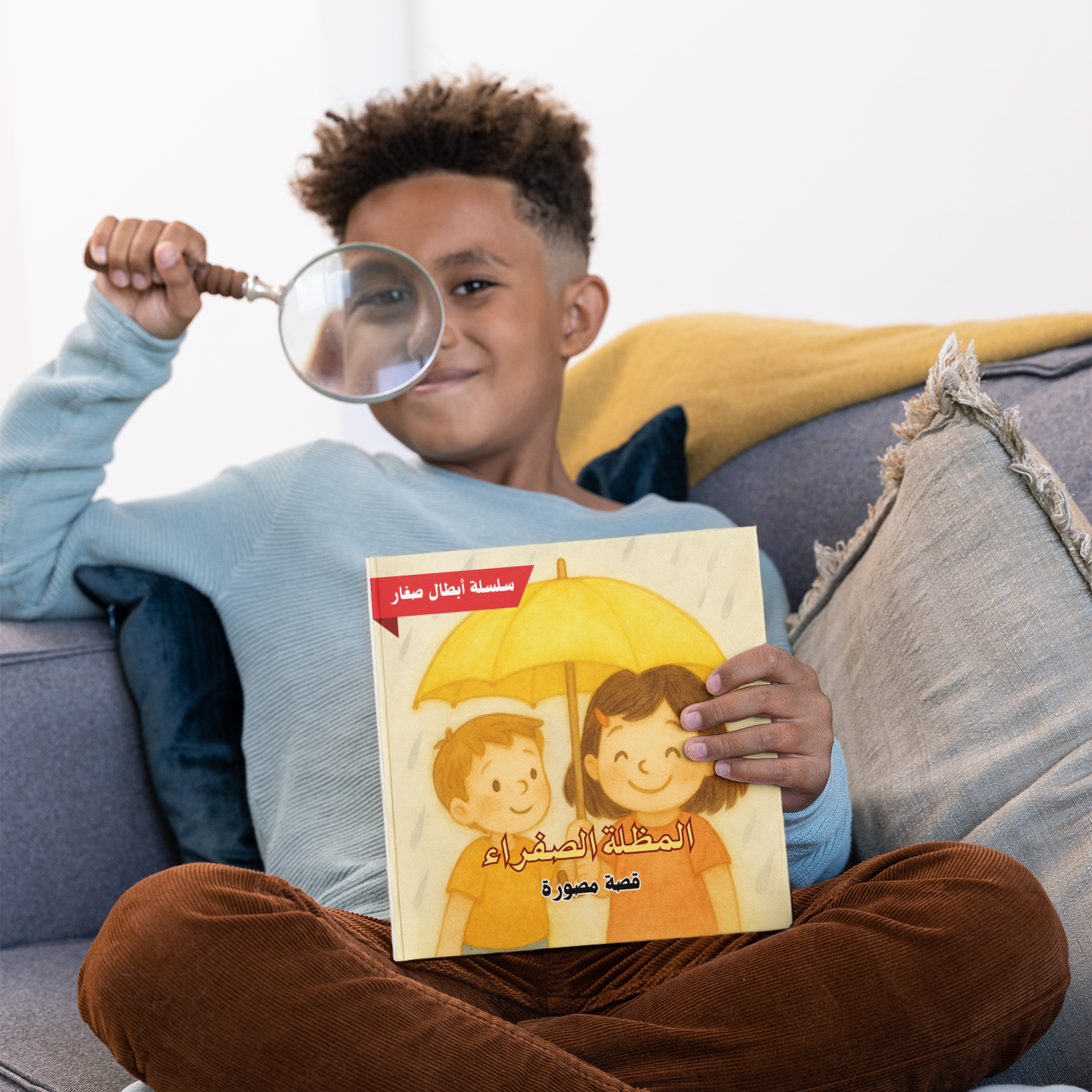 المظلة الصفراء – كتاب أطفال مصور من سلسلة أبطال صغار